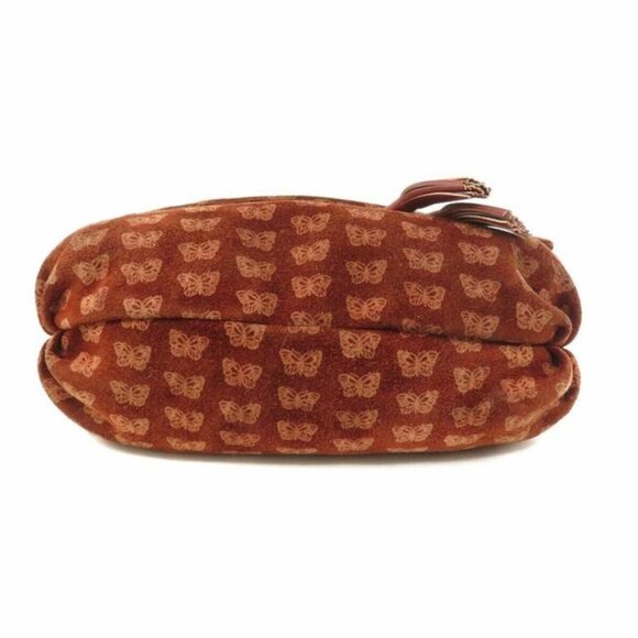 Bottega Veneta Vintage Drawstring Top w Envelope Embossed Orange Butterfly Flap - Picture 4 of 11